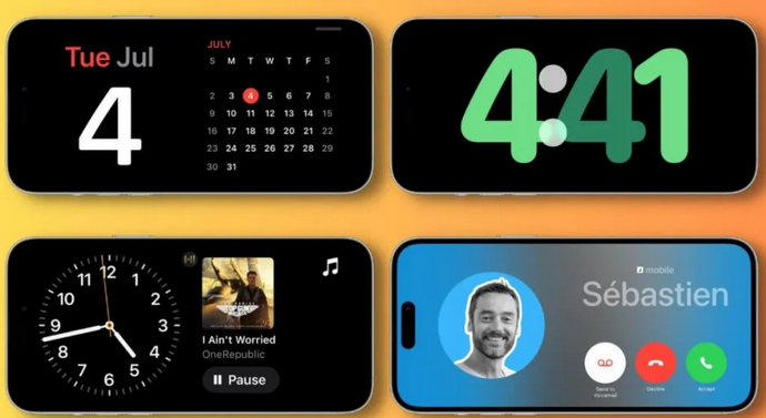 正定苹果手机维修分享iOS17横屏充电待机显示有什么好处 