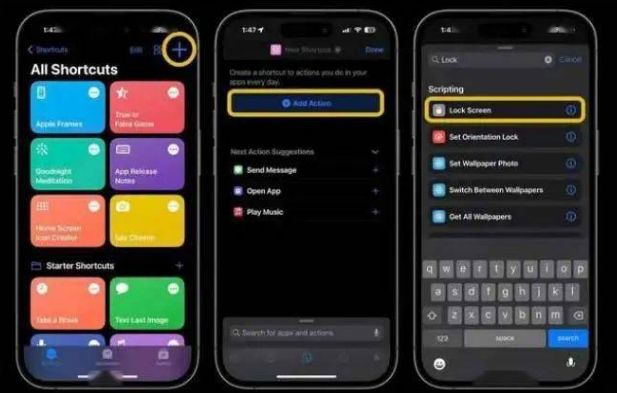 正定苹果14锁屏维修店分享iPhone14升级iOS16.4后如何创建锁屏快捷方式 