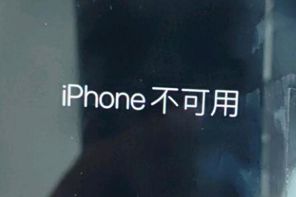 正定苹果服务网点分享锁屏界面显示“iPhone 不可用”如何解决 